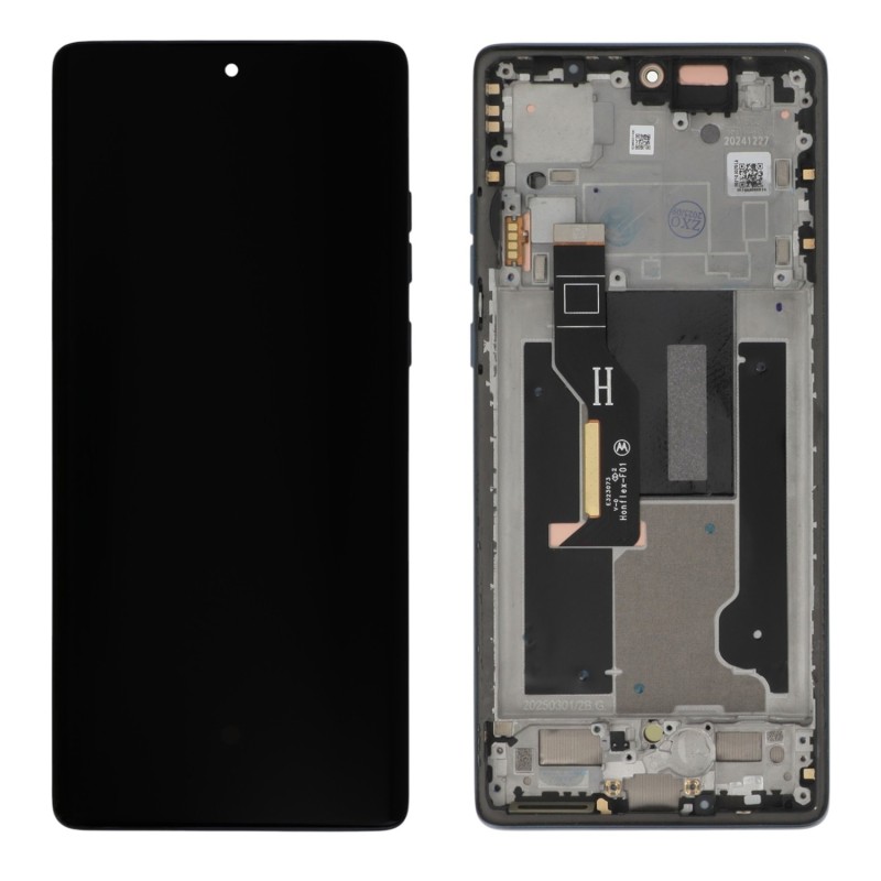 Ecran avec châssis Motorola Edge 50 Fusion - Officiel reconditionné - Bleu photo 1