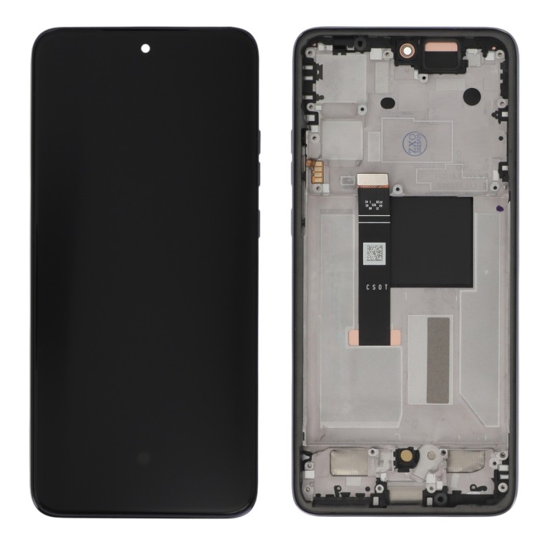 Ecran avec châssis Motorola Edge 50 Neo - Officiel reconditionné - Gris photo 1