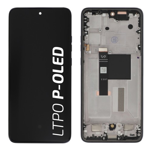 Ecran avec châssis Motorola Edge 50 Neo - Officiel reconditionné - Gris photo 2