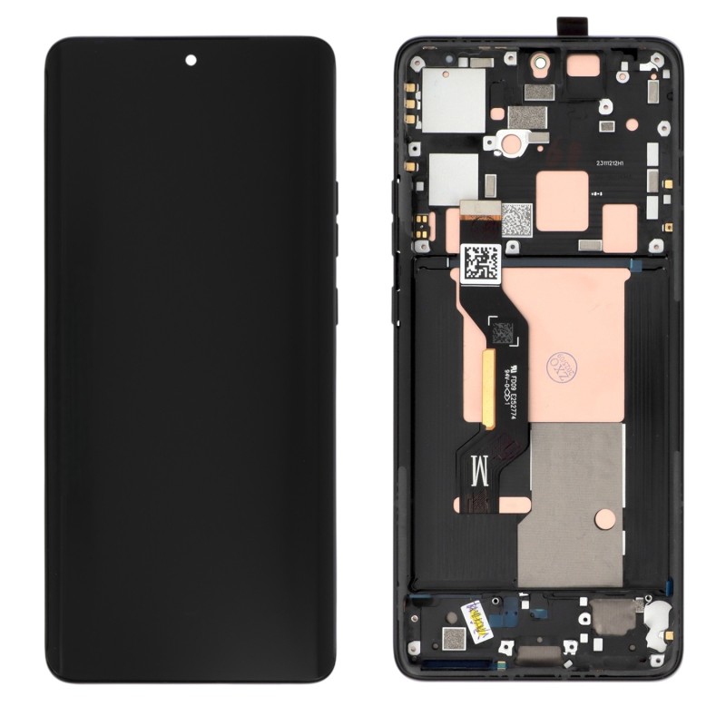 Ecran avec châssis Motorola Edge 50 Pro - Officiel reconditionné - Noir photo 1