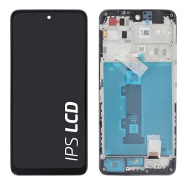 Ecran avec châssis Motorola Moto G22 - Officiel - Noir photo 1