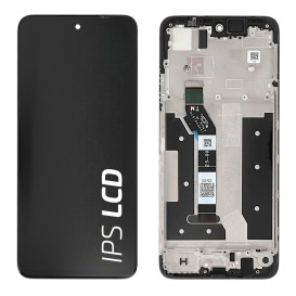 Ecran avec châssis Motorola G35 5G - Officiel reconditionné - Noir photo 1