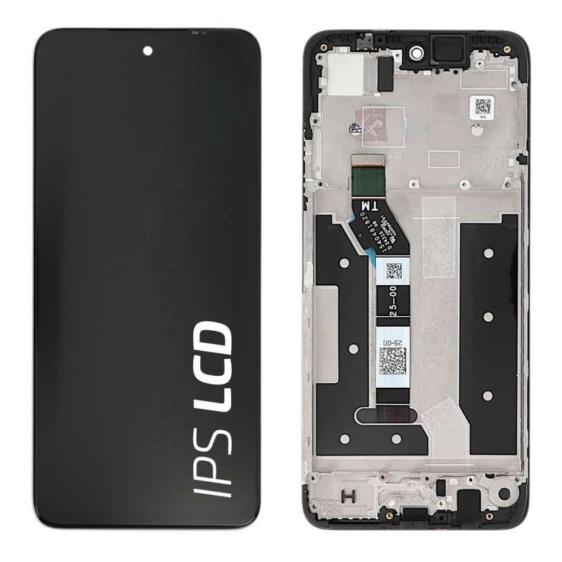 Ecran avec châssis Motorola G35 5G - Officiel reconditionné - Noir photo 1