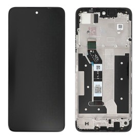 Ecran avec châssis Motorola G35 5G - Officiel reconditionné - Noir photo 1