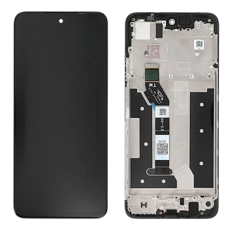 Ecran avec châssis Motorola G35 5G - Officiel reconditionné - Noir photo 2