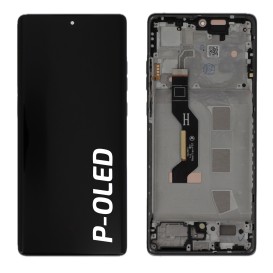 Ecran avec châssis Motorola G85 5G - Officiel reconditionné - Gris photo 1