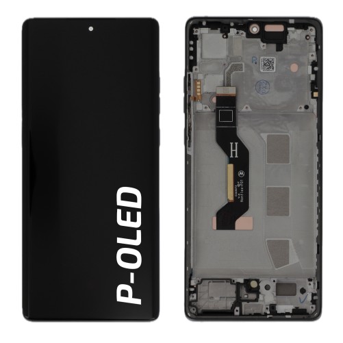 Ecran avec châssis Motorola G85 5G - Officiel reconditionné - Gris photo 2