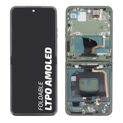 Bloc écran avec châssis officiel Motorola Razr 50 Ultra - Vert photo 2