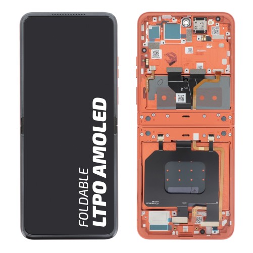 Bloc écran avec châssis officiel Motorola Razr 50 Ultra - orange photo 2