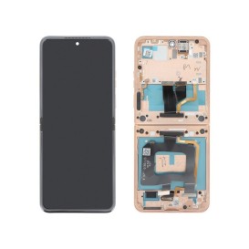 Bloc écran avec châssis officiel Motorola Razr 50 Ultra - Rose photo 1