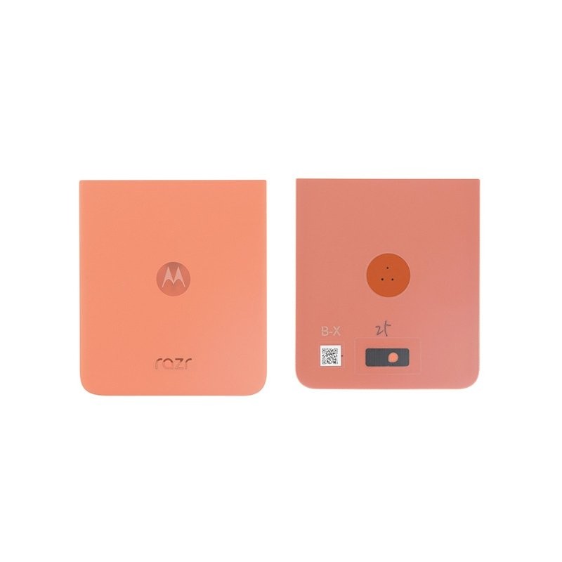 Vitre arrière officielle Motorola Razr 50 - Orange photo 1