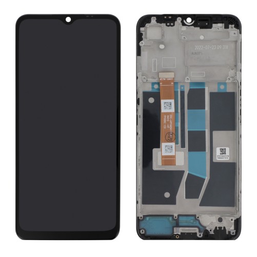 Ecran avec châssis officiel Oppo A16s - Noir photo 1