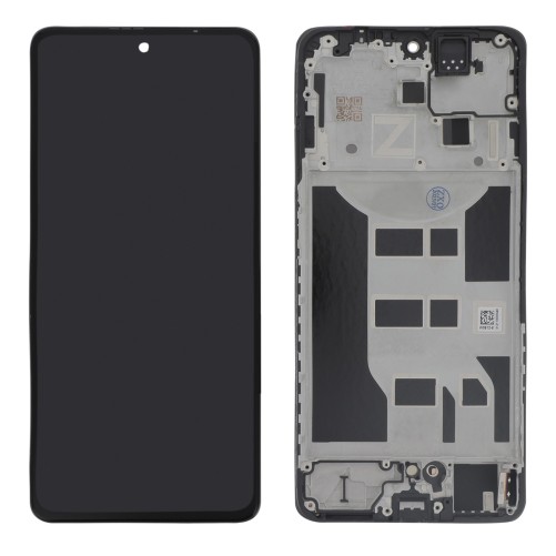 Ecran avec châssis Oppo Reno12 F 4G et 5G - Officiel reconditionné - Noir photo 1