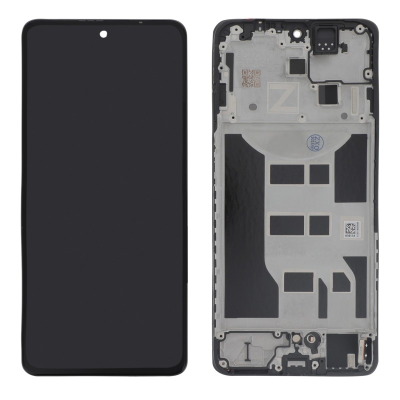 Ecran avec châssis Oppo Reno12 F 4G et 5G - Officiel reconditionné - Noir photo 1