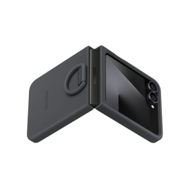 Coque Silicone Avec Anneau Samsung Galaxy Z Flip7 FE et Z Flip 6 - Noir photo 3