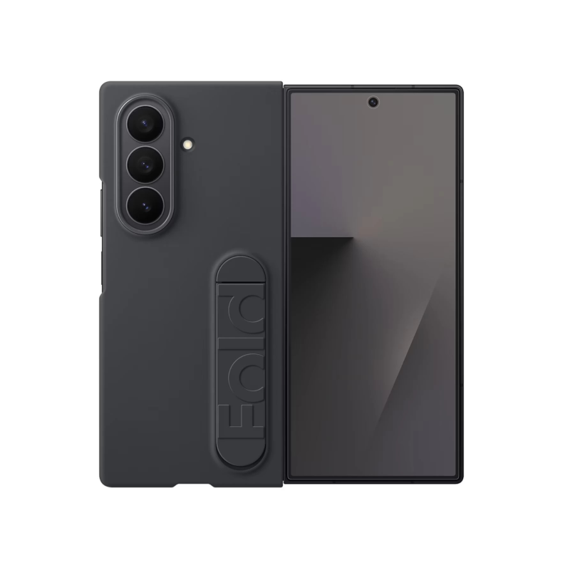 Coque silicone lanière et film de protection Samsung Galaxy Z Fold 7 - Noir photo 1