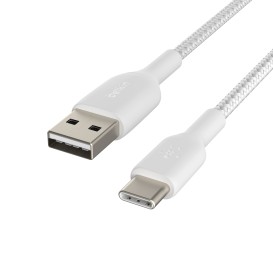 Câble USB C tressé Blanc - 2m photo 4
