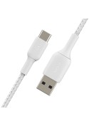 Câble USB C tressé Blanc - 2m photo 3