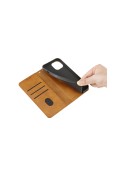 Etui portefeuille à clapet iPhone X, iPhone XS - Marron photo 4
