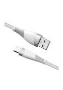 Câble USB C tressé Blanc - 1m photo2