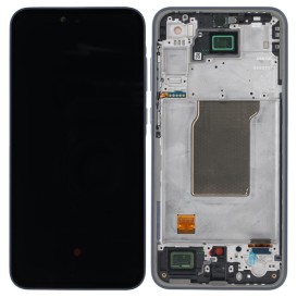 Ecran complet avec châssis (Officiel) - Samsung Galaxy A35 Bleu nuit photo2