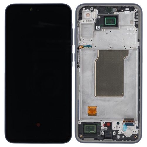 Ecran complet avec châssis (Officiel) - Samsung Galaxy A35 Bleu nuit photo2