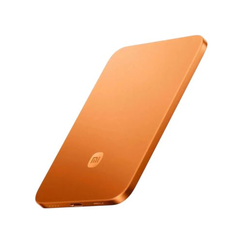 Powerbank magnétique Xiaomi UltraThin 5000 mAh Silicium Carbone - Finition Orange