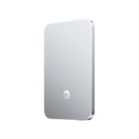 Powerbank magnétique Xiaomi UltraThin 5000 mAh Silicium Carbone - Finition Argent