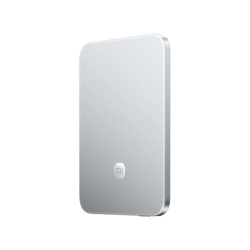 Powerbank magnétique Xiaomi UltraThin 5000 mAh Silicium Carbone - Finition Argent