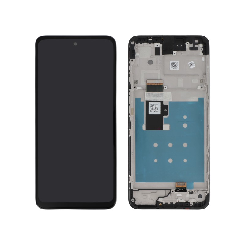 Ecran avec châssis Motorola Moto E22 et E22i officiel - Noir photo 1