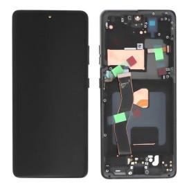 Ecran avec châssis (Soft OLED) Noir - Galaxy S21 Ultra