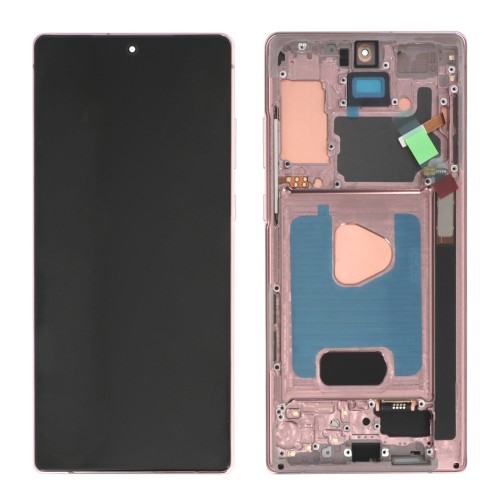 Ecran avec châssis (Soft OLED) Bronze - Galaxy Note 20 photo 1