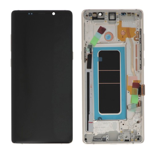 Ecran avec châssis (Soft OLED) Or - Galaxy Note 8 photo 1
