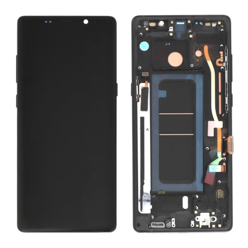 Ecran avec châssis (Soft OLED) Noir - Galaxy Note 8 photo 1
