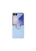 Housse en Silicone avec Support pour Samsung Galaxy Z Flip5 - Violet Pâle photo 1