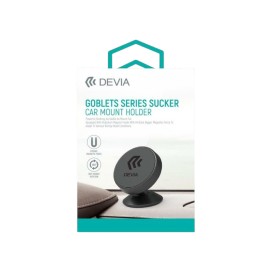 Support de Téléphone Magnétique pour Voiture avec Ventouse - Noir - Devia photo 1