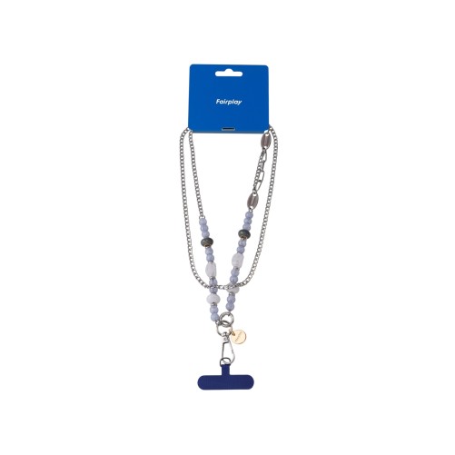 Collier Universel en Chaîne Longue Sabina pour Smartphone - Bleu Marine photo 1
