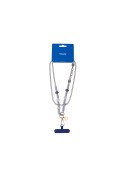 Collier Universel en Chaîne Longue Sabina pour Smartphone - Bleu Marine photo 1