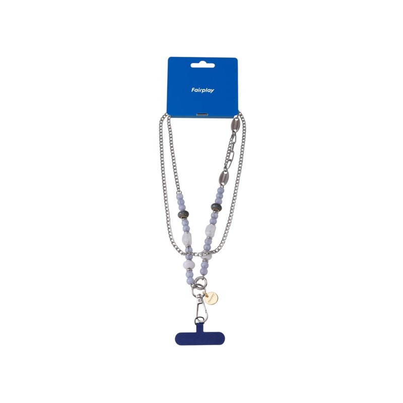 Collier Universel en Chaîne Longue Sabina pour Smartphone - Bleu Marine photo 1