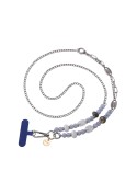 Collier Universel en Chaîne Longue Sabina pour Smartphone - Bleu Marine photo 2