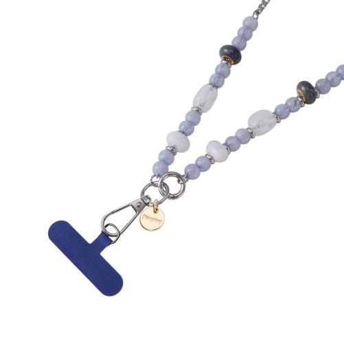 Collier Universel en Chaîne Longue Sabina pour Smartphone - Bleu Marine photo 5