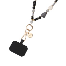 Sangle Courte Silvia Universelle - Noir/Blanc/Gris photo 1