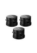 Ensemble de 3 Supports Magnétiques pour Câbles 360° - Noir - DEVIA photo 2