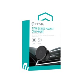 Support de Téléphone Magnétique pour Ventilation de Voiture - Série Titan - Noir - Devia photo 1