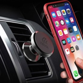 Support de Téléphone Magnétique pour Ventilation de Voiture - Série Titan - Noir - Devia photo 5