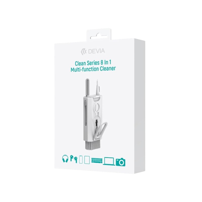 Ensemble de Nettoyage Polyvalent 8 en 1 Clean Series - Blanc - Devia photo 1