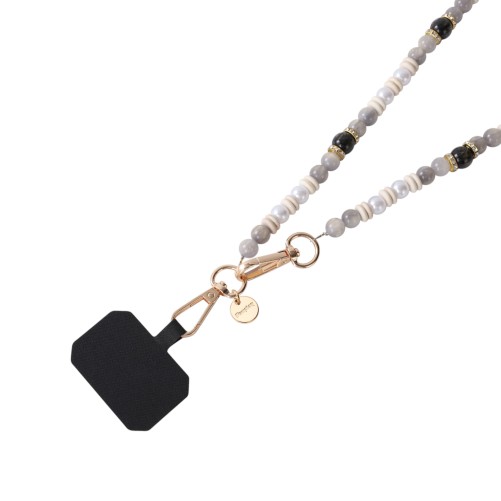 Sangle Allongée 120 Cm Valeria - Support Universel pour Smartphone - Abricot/Bleu/Noir photo 1