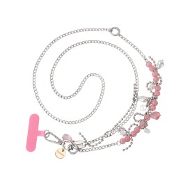 Sangle Universelle pour Téléphone Longue Veronica - Rose photo 1