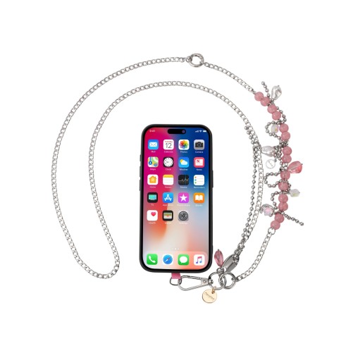 Sangle Universelle pour Téléphone Longue Veronica - Rose photo 4