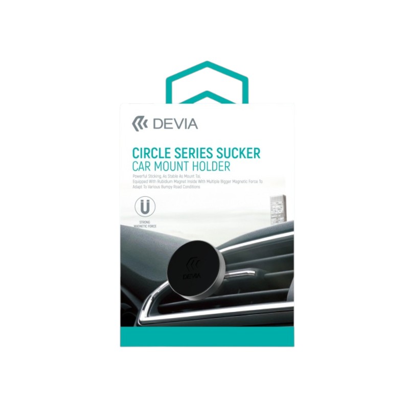 Support de Téléphone Auto Circle Series - Noir - DEVIA photo 1